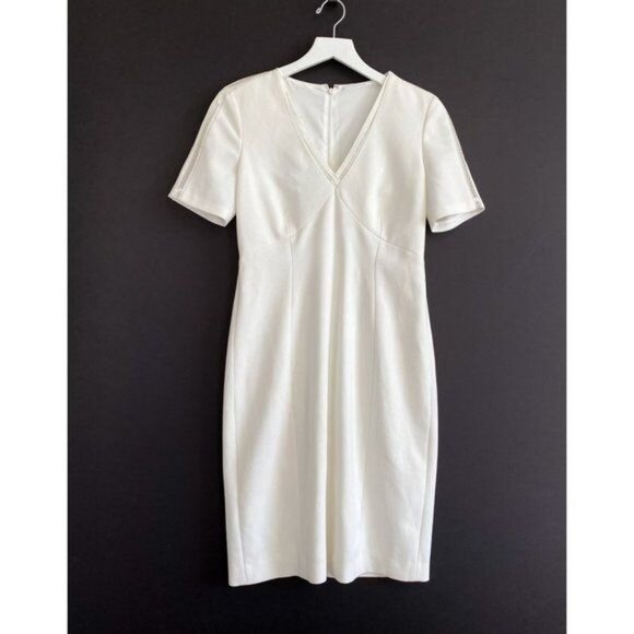T Tahari Work Dress "Kimmy" in white, Size XS - Picture 1 of 7